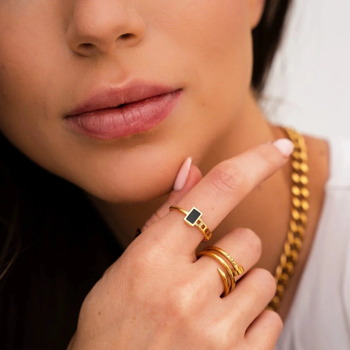 Anel Divine Fusion Lenogue Ouro / 14