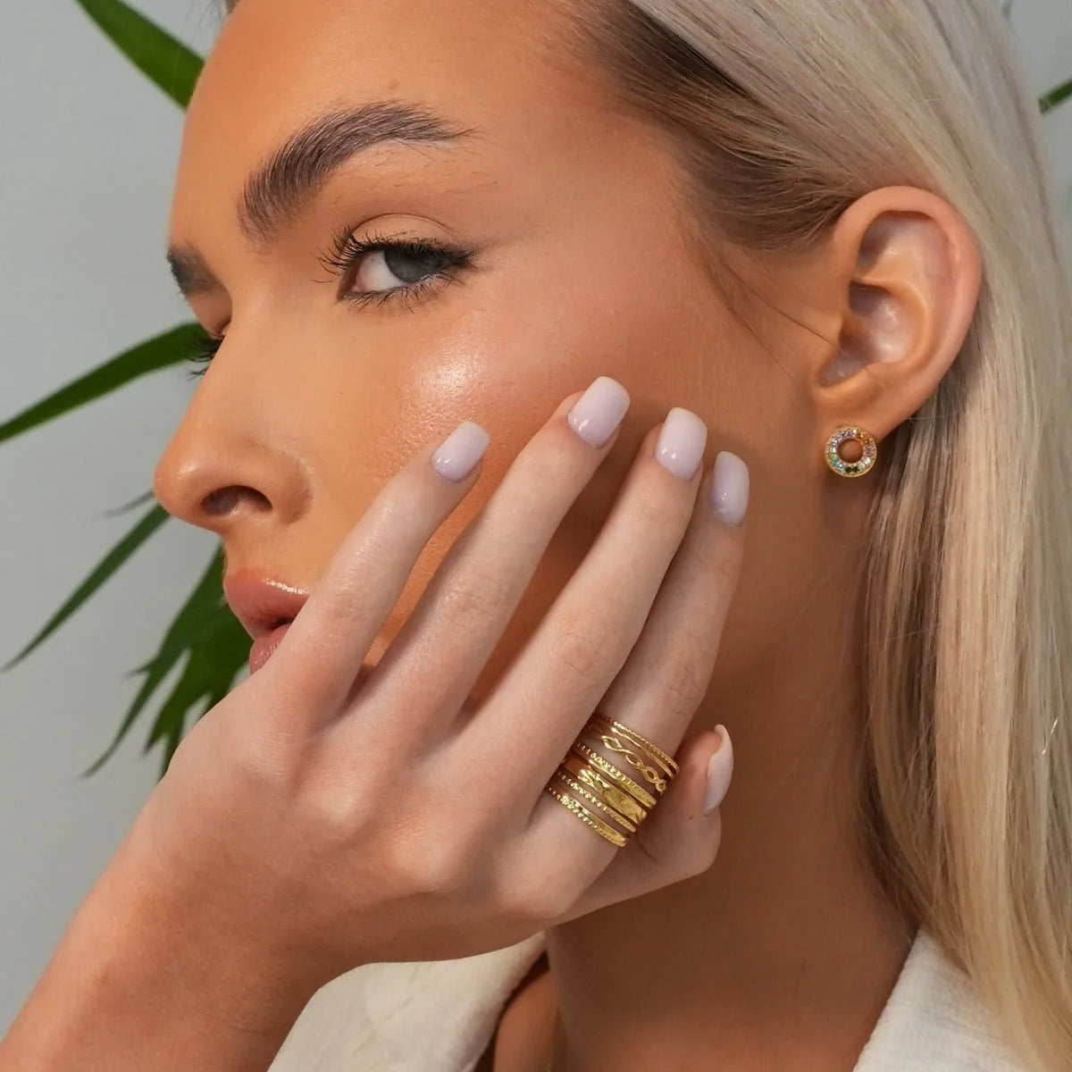 Anel Divine Royale Ajustável Lenogue Ouro