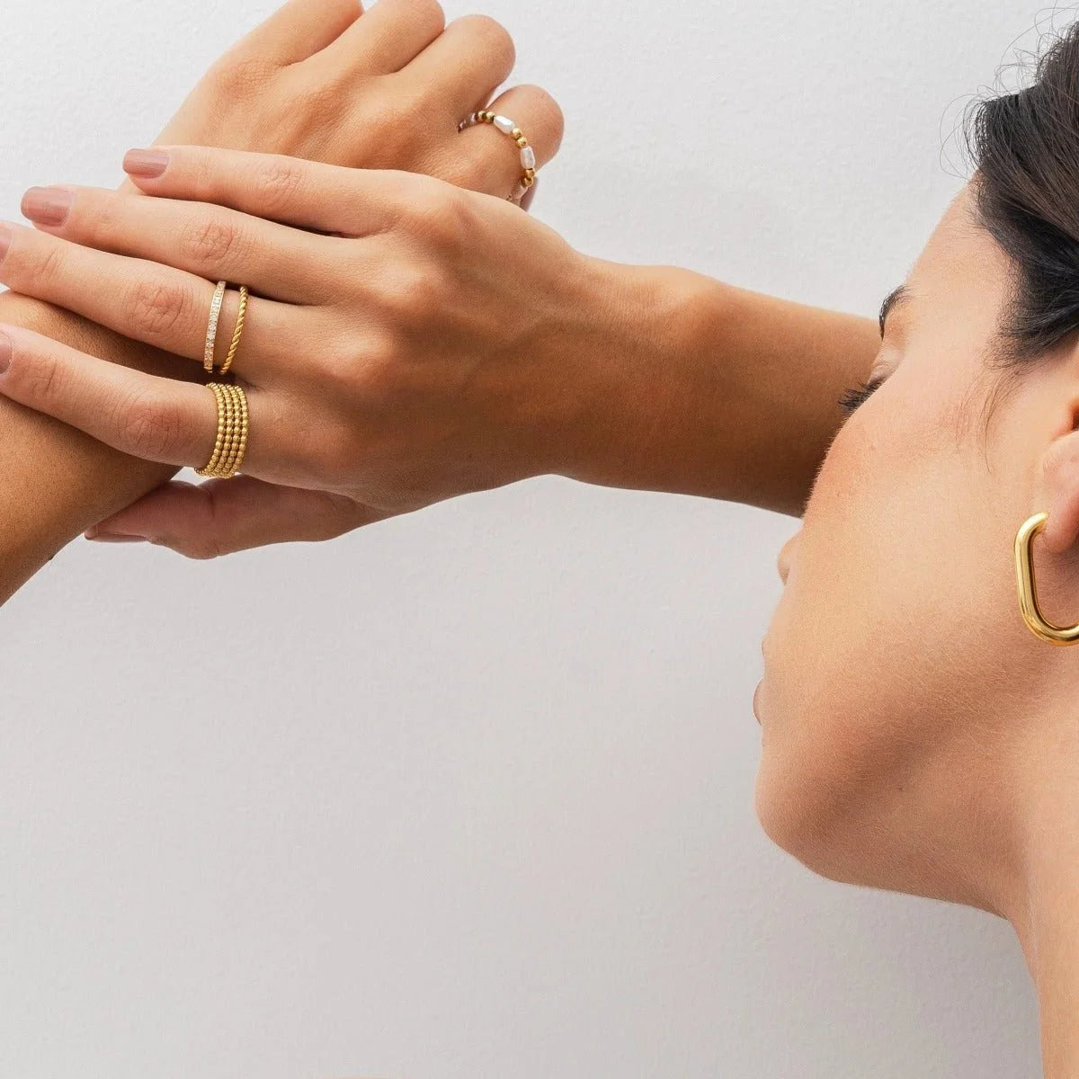 Anel Imperial Aurora Cristais Lenogue