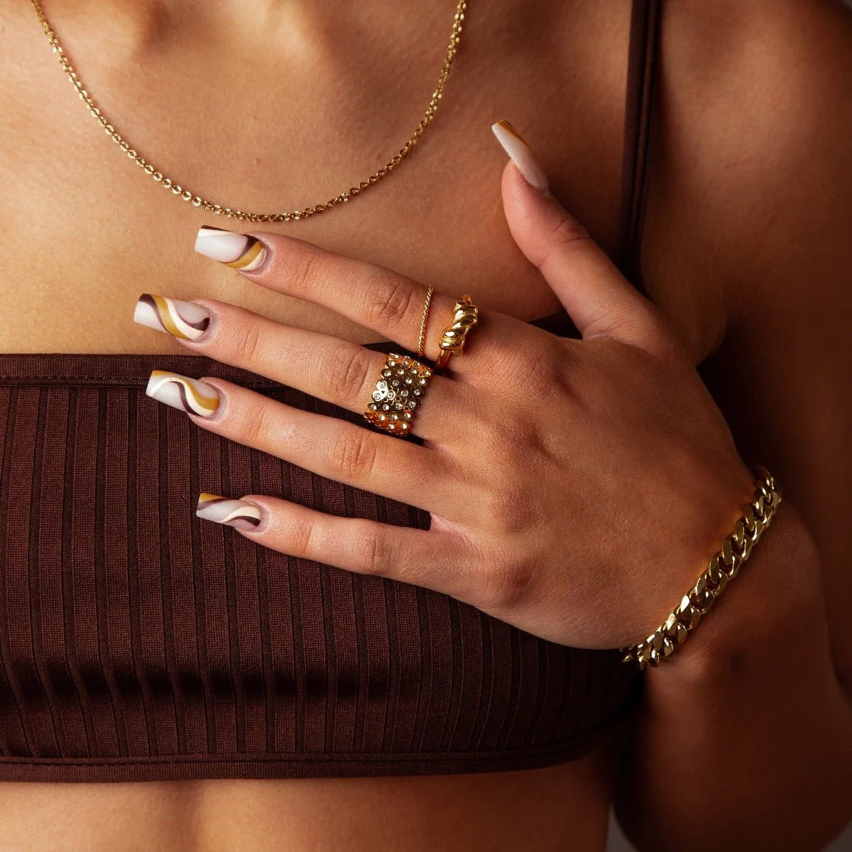 Anel Imperial Valenciana Lenogue Ouro / 14