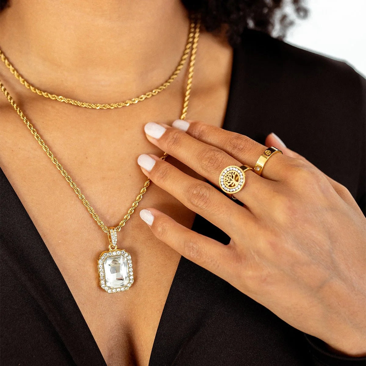 Anel Luxurious árvore da Vida Lenogue