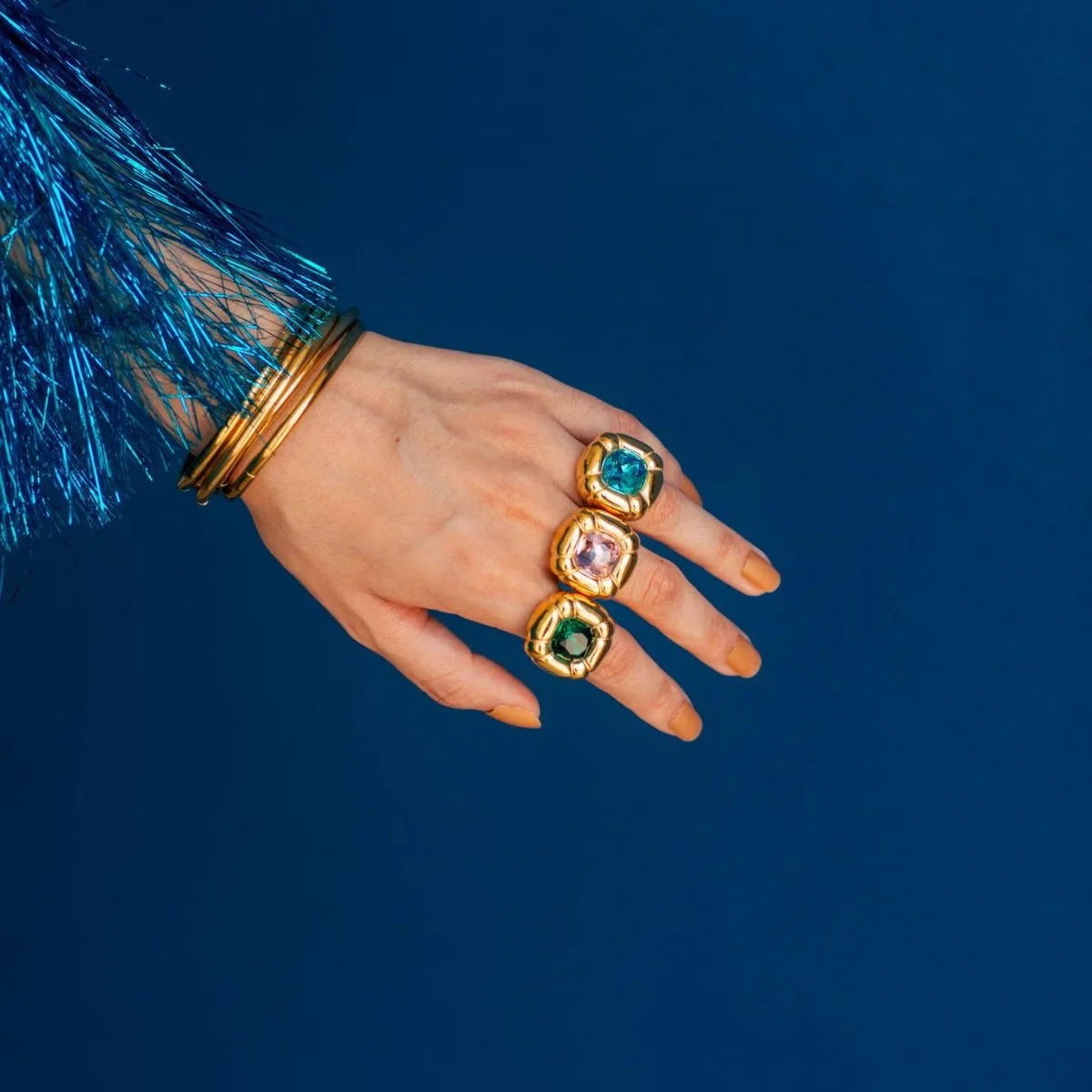 Anel Luxurious Cocktail Dulcis Lenogue Cristal / 14