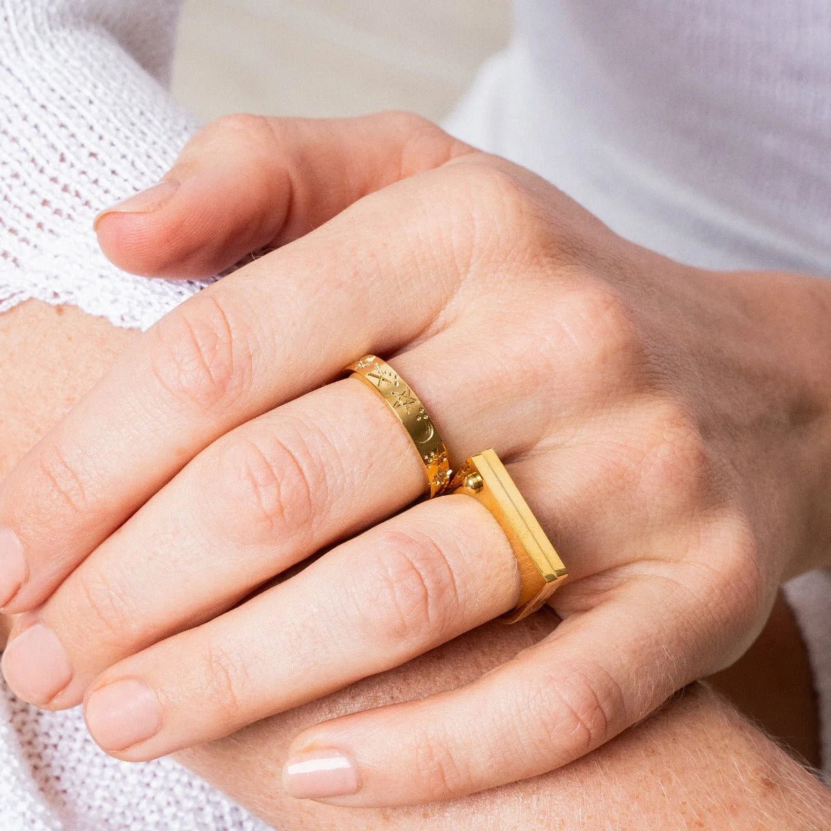 Anel Noble Sky Lenogue Ouro / 14