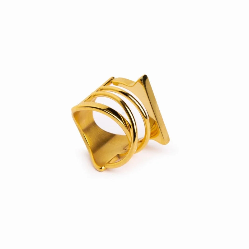 Anel Pure Haute Banhado em Ouro 18K Lenogue