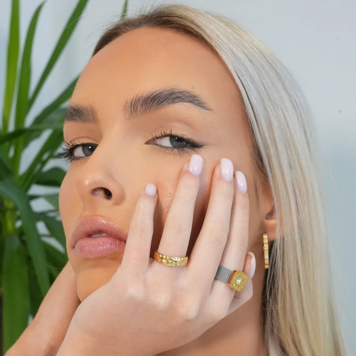 Anel Pure Textura Lunar Lenogue