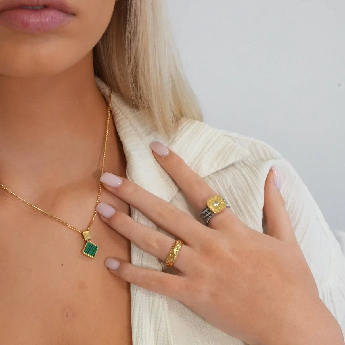 Anel Pure Textura Lunar Lenogue