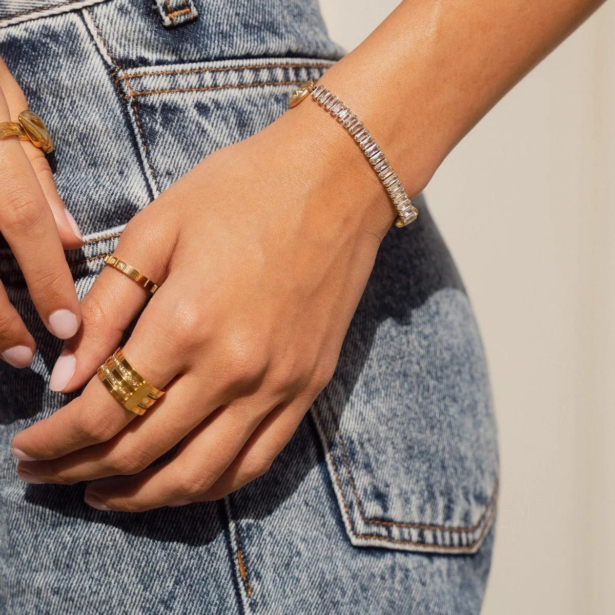 Anel Royal Caviar Stack Lenogue