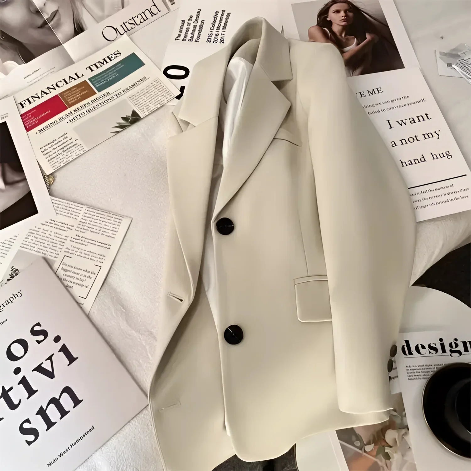 Blazer de Alfaiataria com Lapela em Bico Lenogue