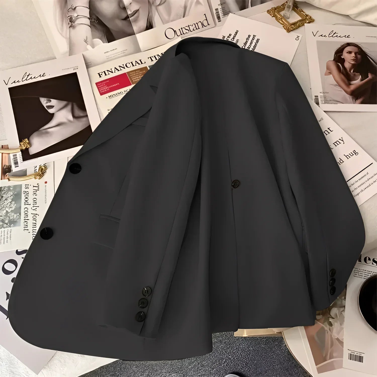 Blazer de Alfaiataria com Lapela em Bico Lenogue