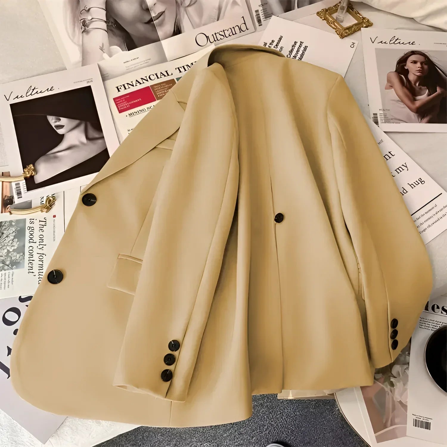 Blazer de Alfaiataria com Lapela em Bico Lenogue