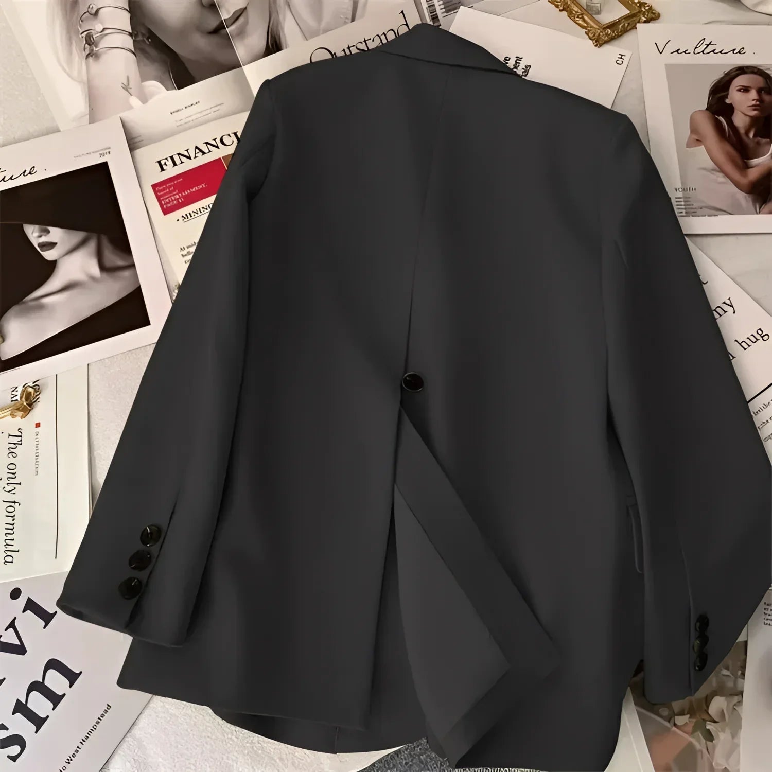 Blazer de Alfaiataria com Lapela em Bico Lenogue