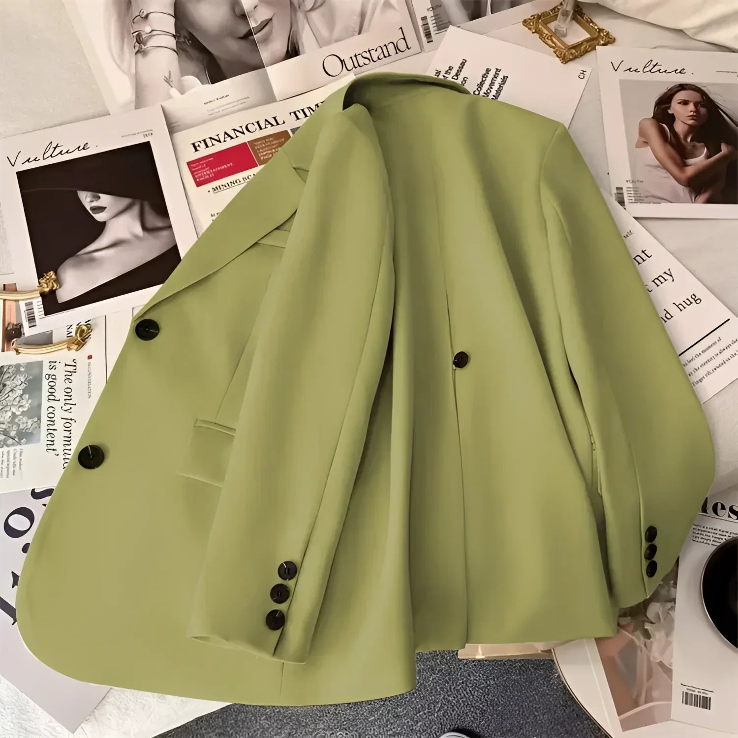 Blazer de Alfaiataria com Lapela em Bico Lenogue