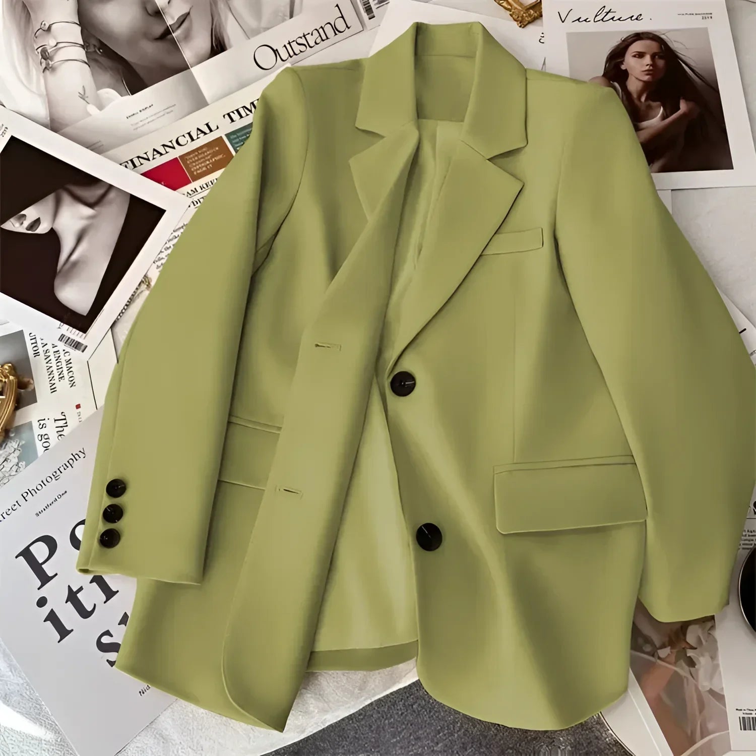 Blazer de Alfaiataria com Lapela em Bico Lenogue