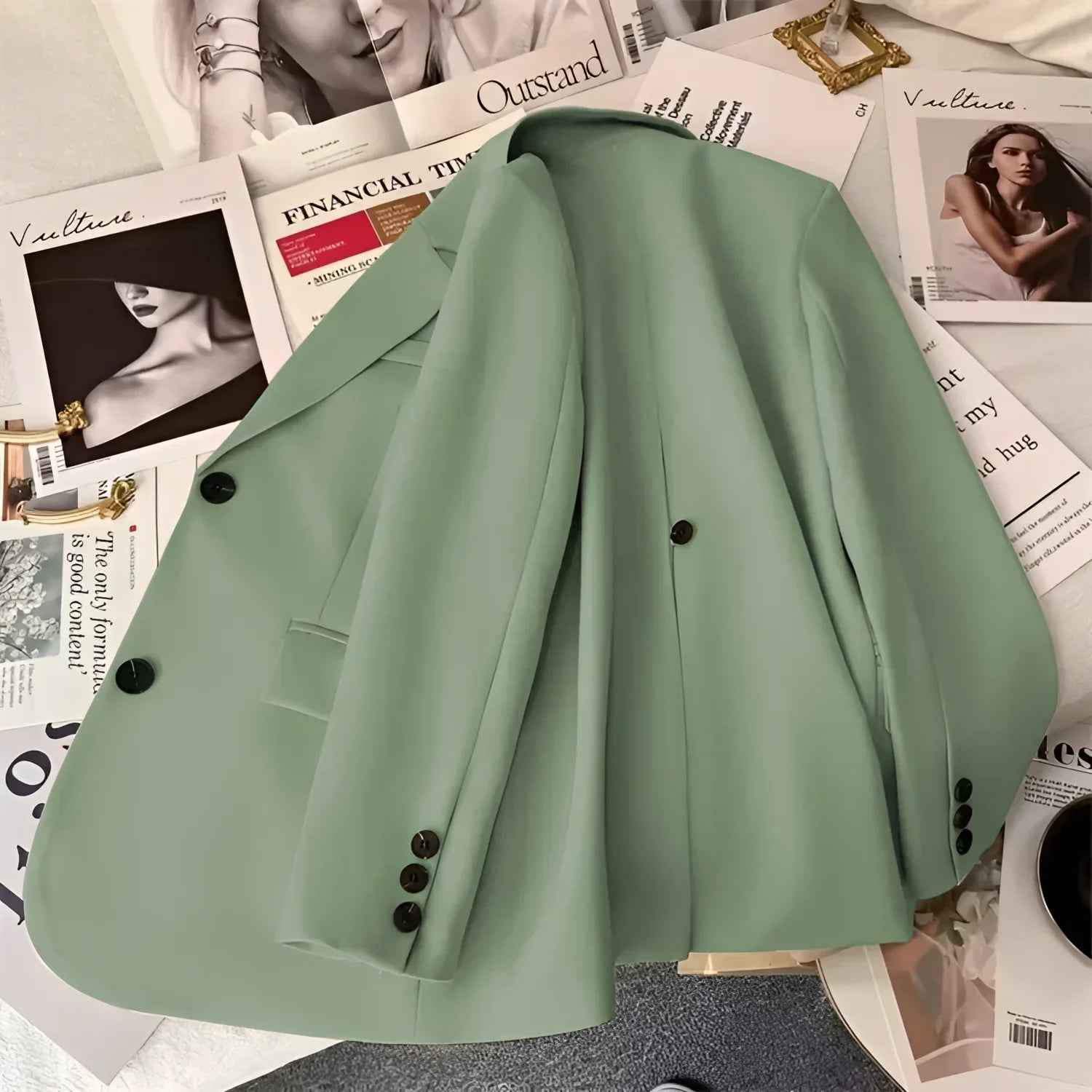 Blazer de Alfaiataria com Lapela em Bico Lenogue