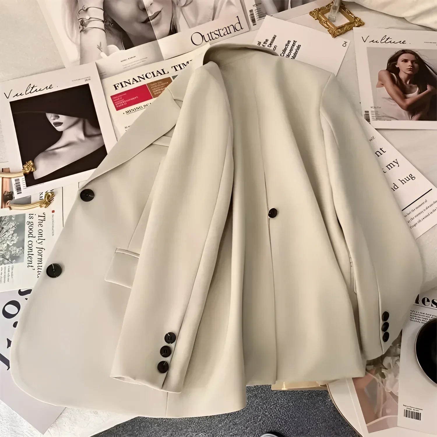 Blazer de Alfaiataria com Lapela em Bico Lenogue