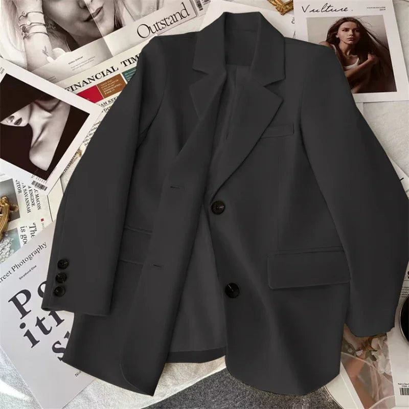 Blazer de Alfaiataria com Lapela em Bico Lenogue Preto / p