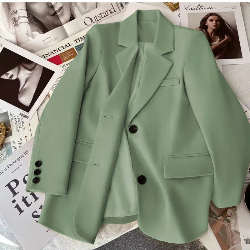 Blazer de Alfaiataria com Lapela em Bico Lenogue Verde / p
