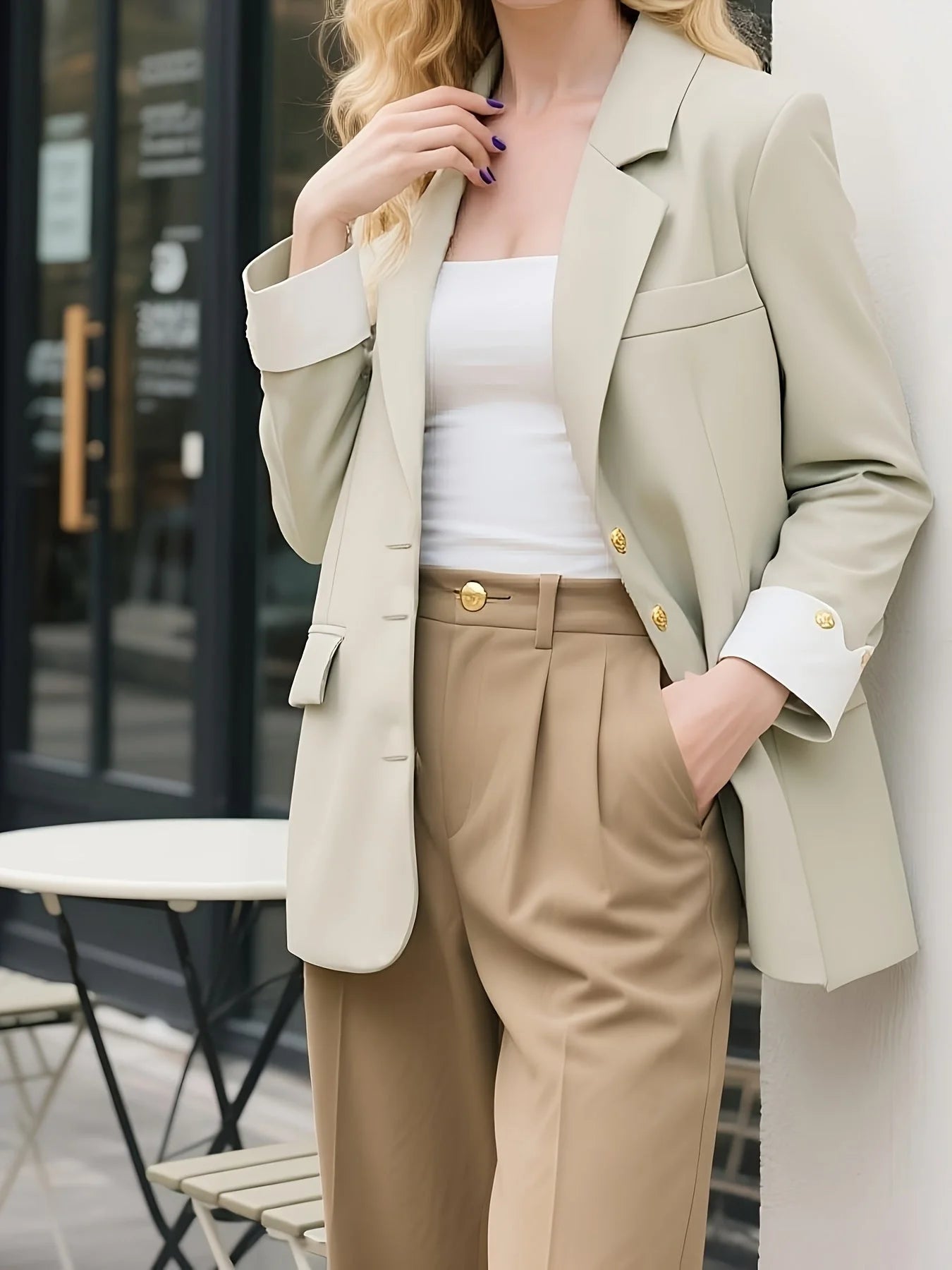 Blazer de Alfaiataria com Lapela em Entalhe Lenogue