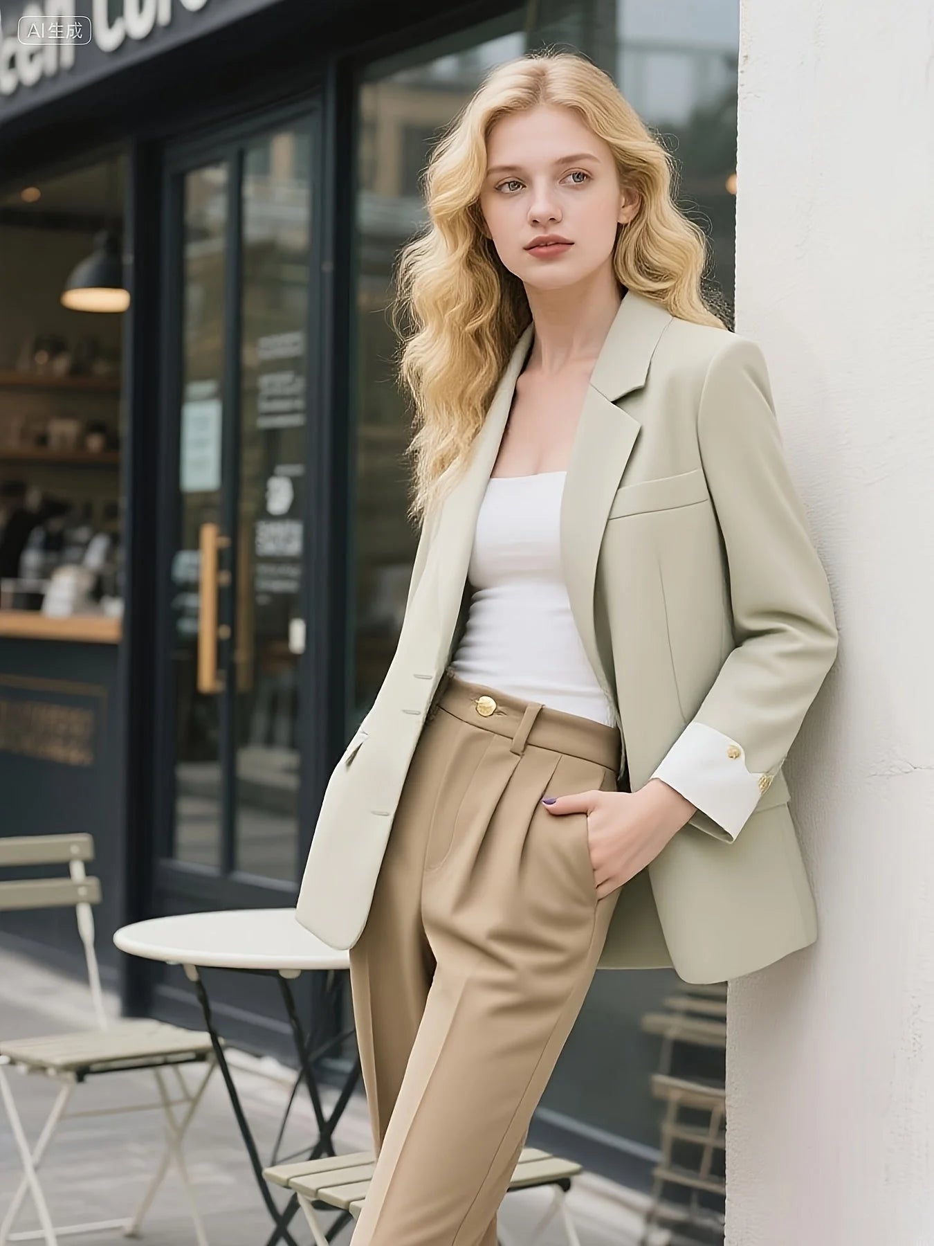 Blazer de Alfaiataria com Lapela em Entalhe Lenogue