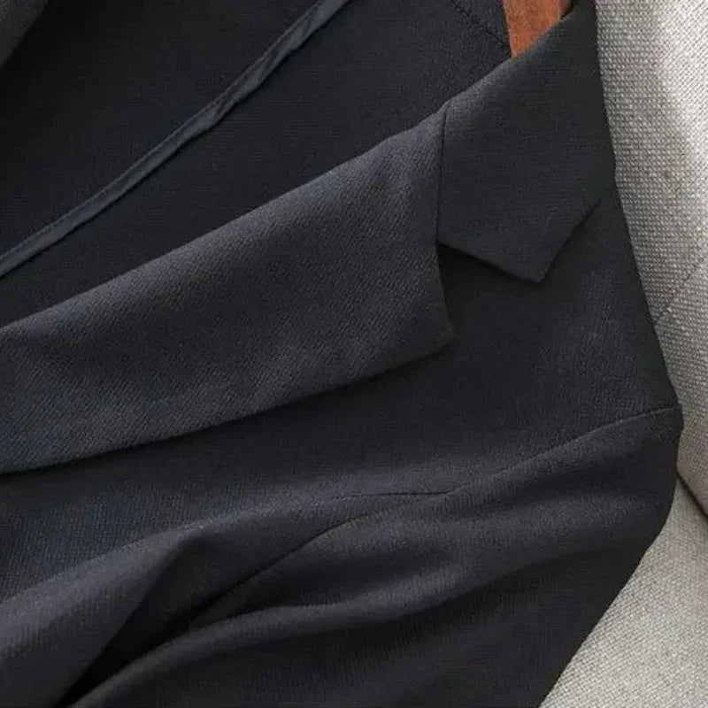 Blazer de Alfaiataria Slim Botão único Lenogue