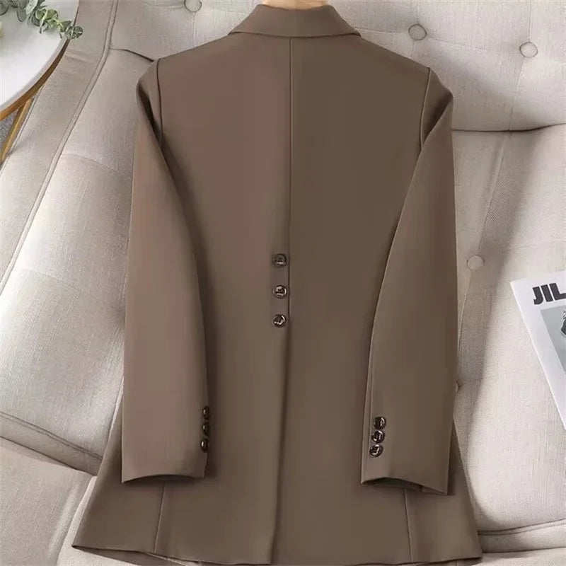 Blazer de Alfaiataria Slim com Fenda Traseira Lenogue