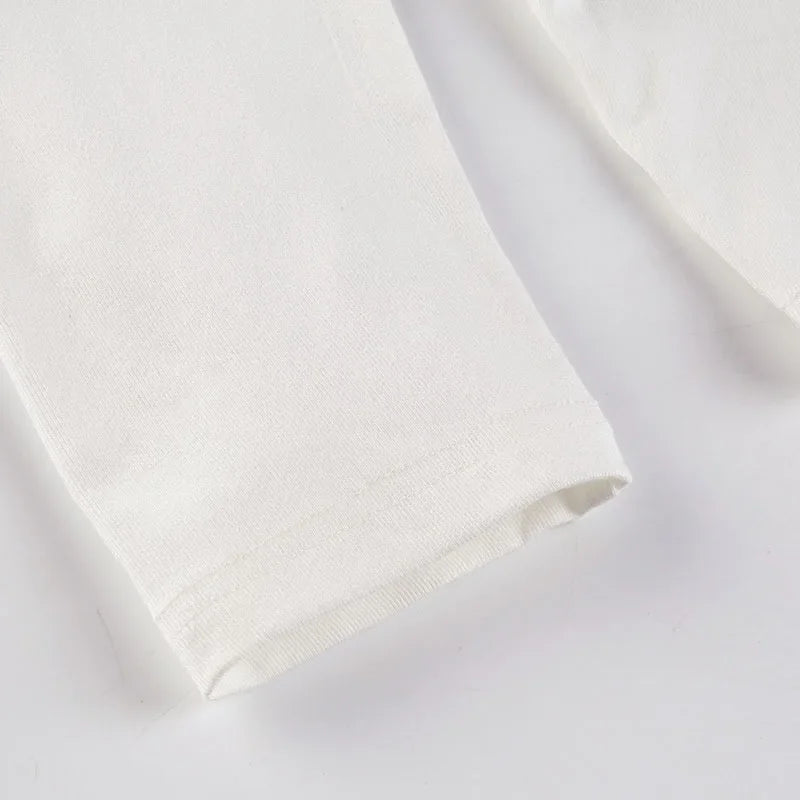 Blusa Ombro a Manga Longa Modelagem Ampla Lenogue