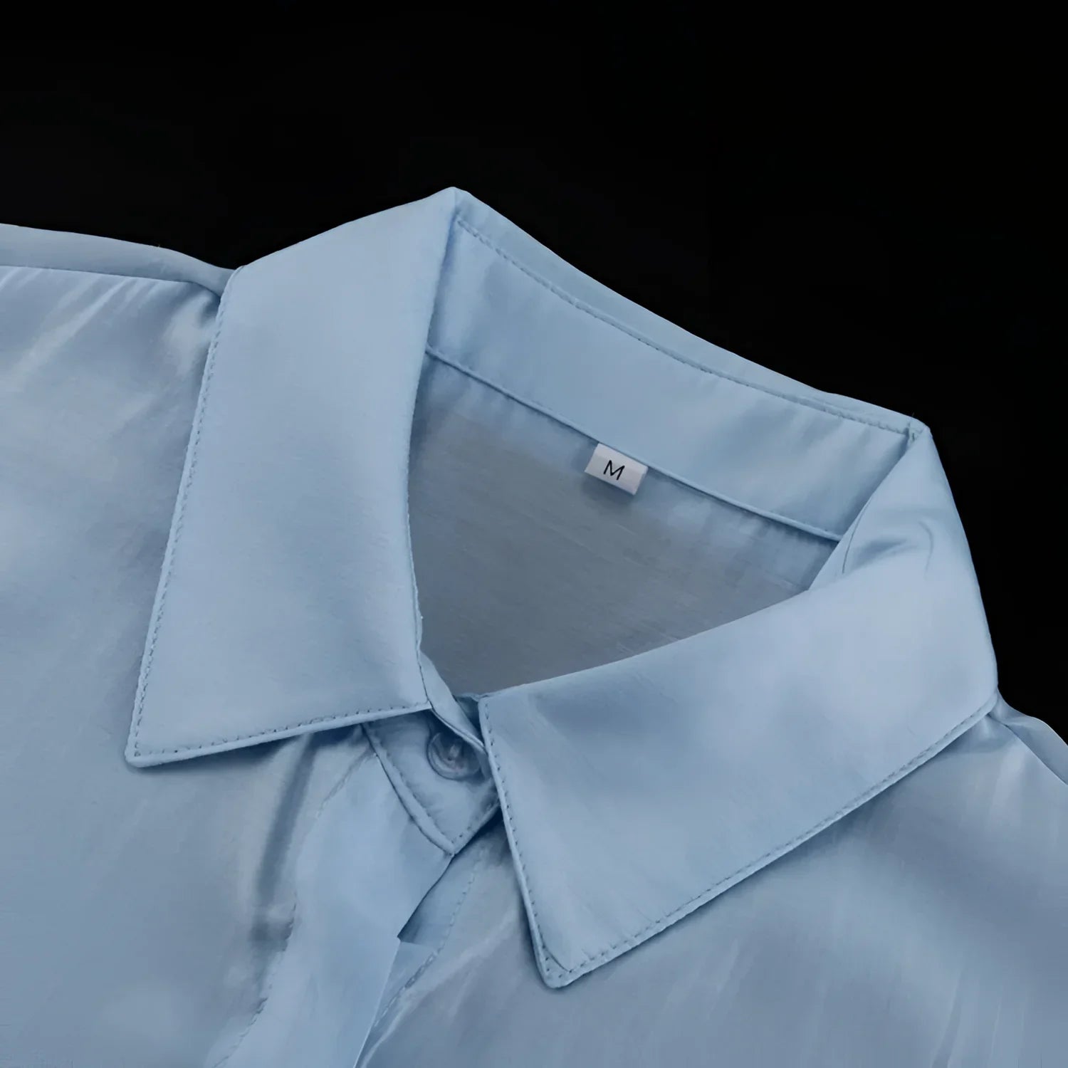 Blusa Transparente em Poliéster para Casual Chic Lenogue