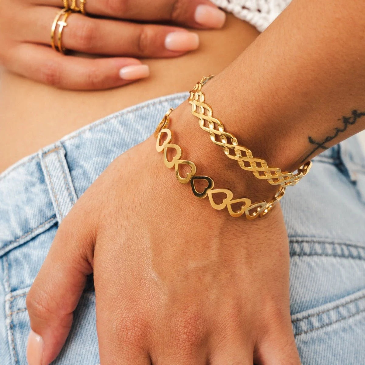 Bracelete Divine Adored Lenogue Ouro