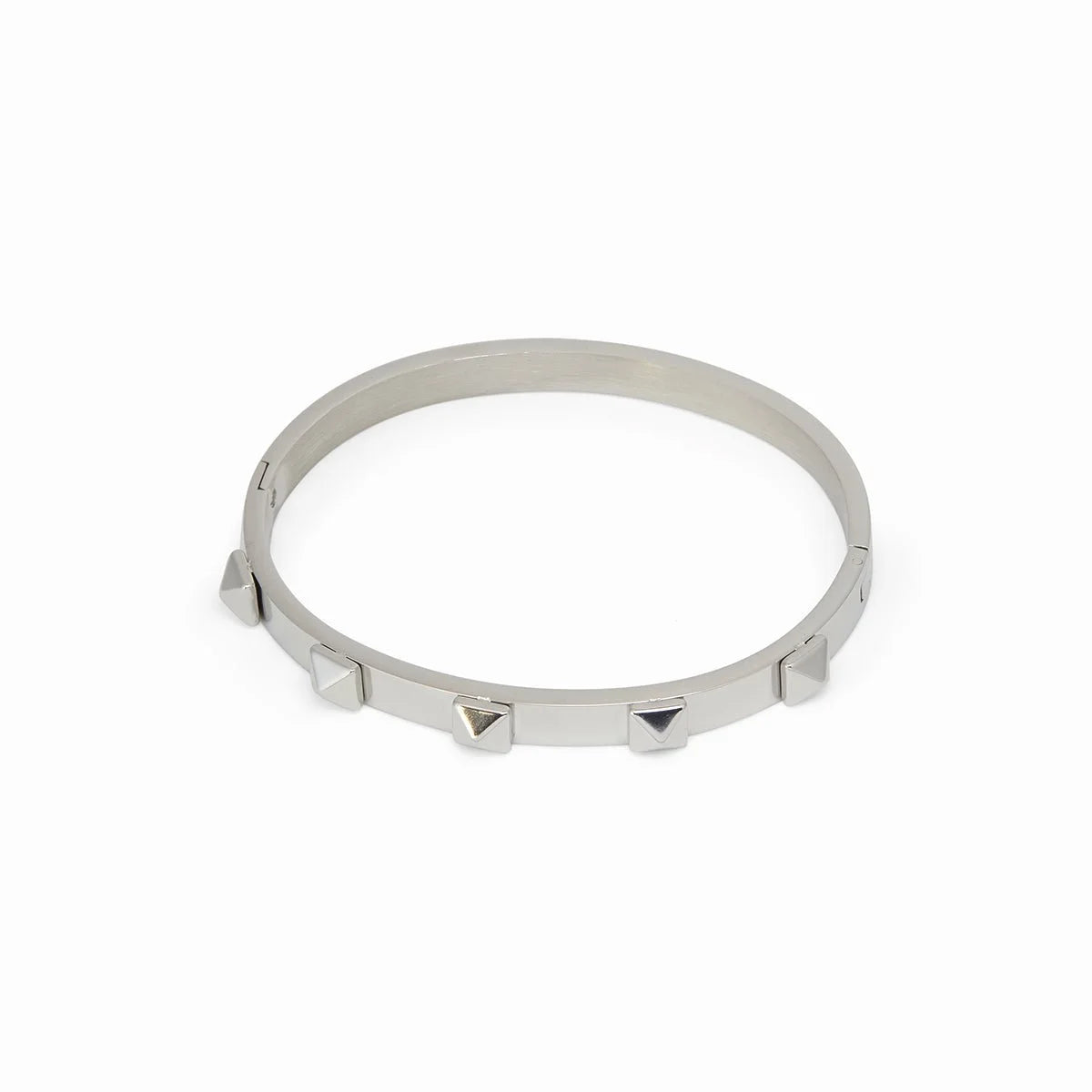 Bracelete Divine Tachas Prata Lenogue 17cm