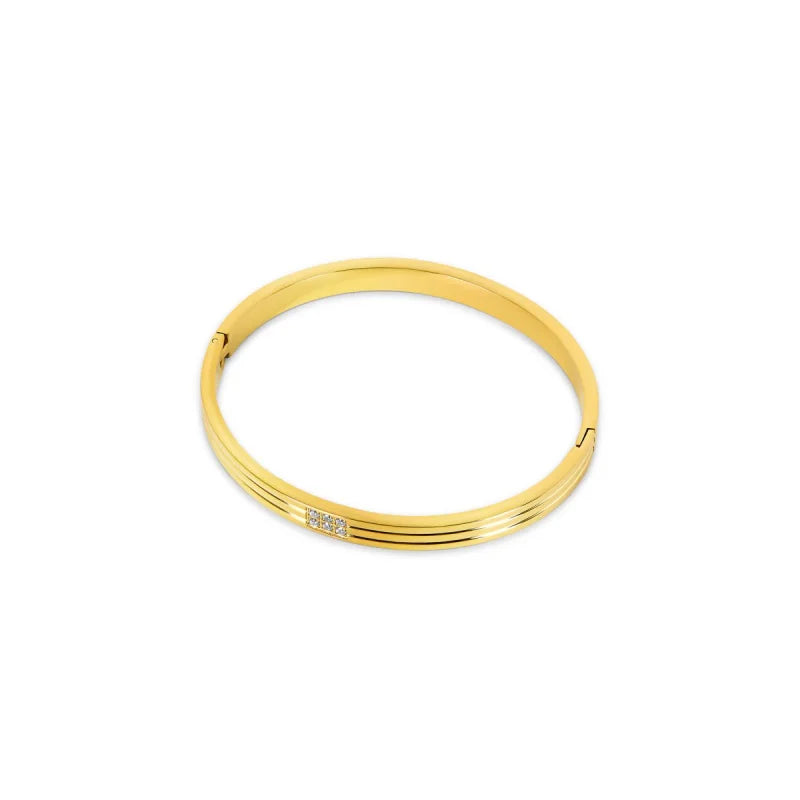 Bracelete Imperial Hanna Banhado em Ouro 18k Lenogue