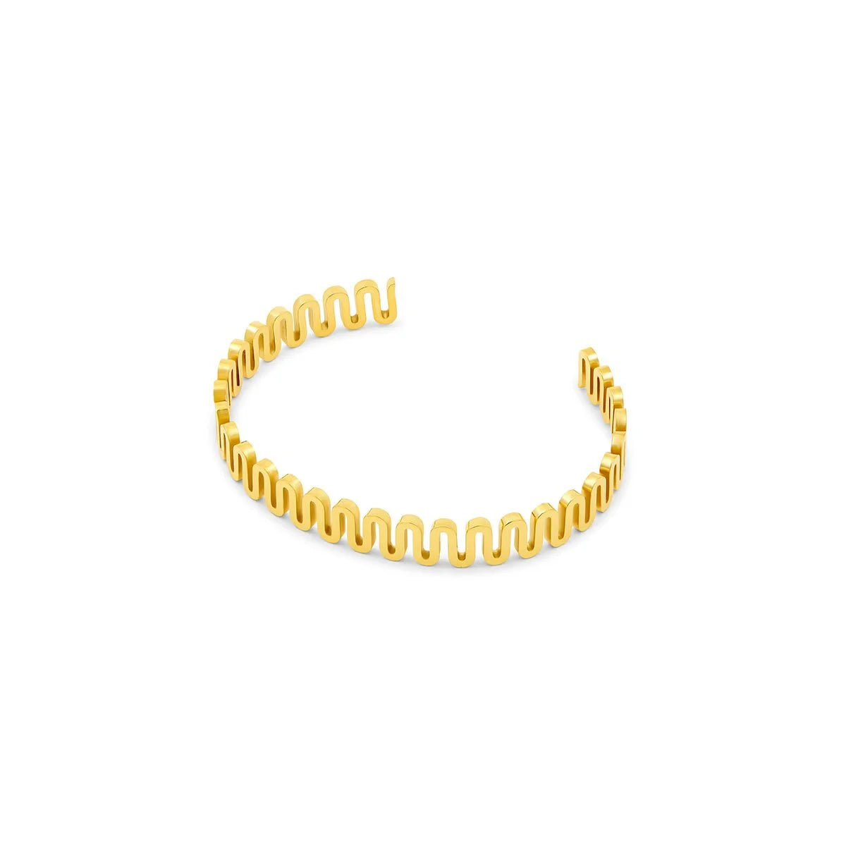 Bracelete Imperial Zig Zag Lenogue Ouro