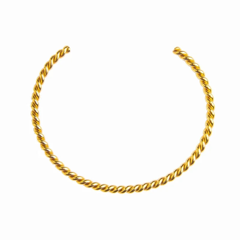 Bracelete Luxurious Twist Banhado em Ouro 18K Lenogue