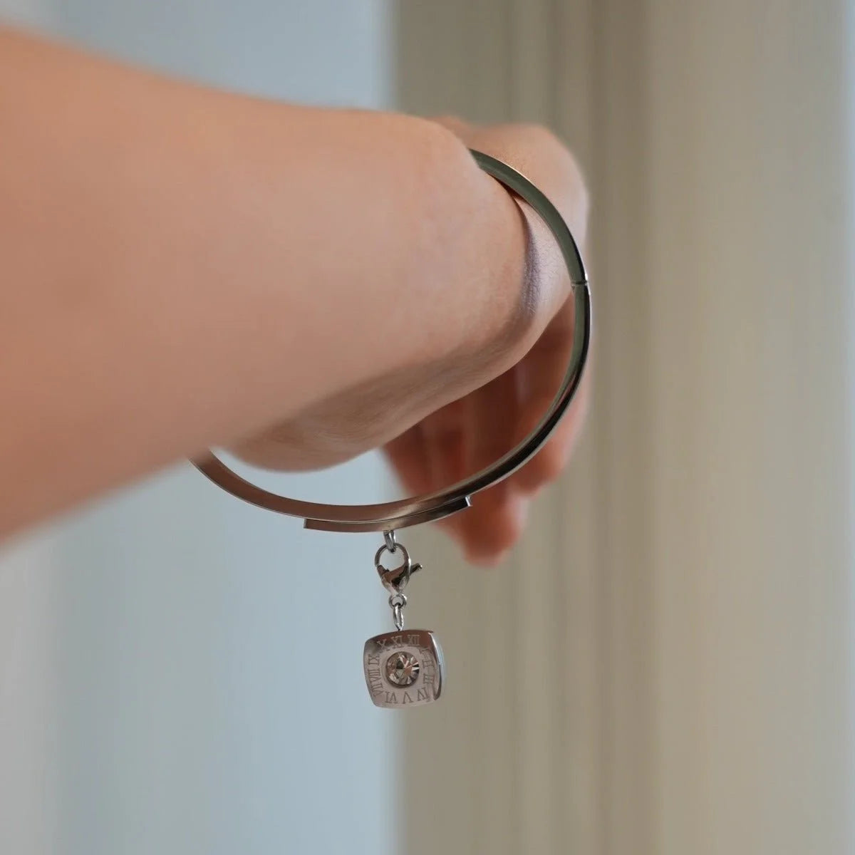 Bracelete Prestigious Square Charm Prata Lenogue