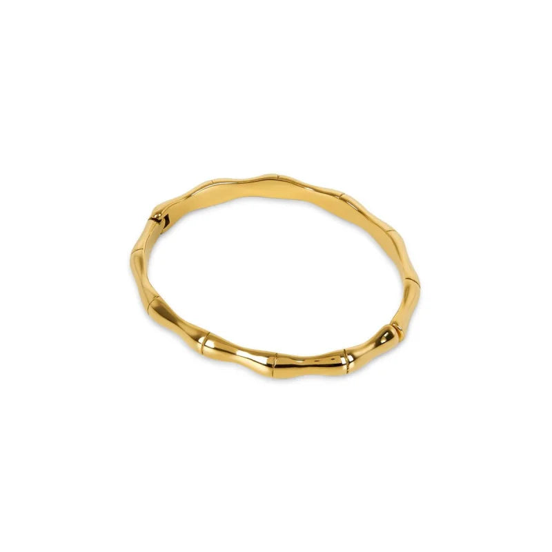 Bracelete Pure Bamboo Banhado em Ouro 18k Lenogue