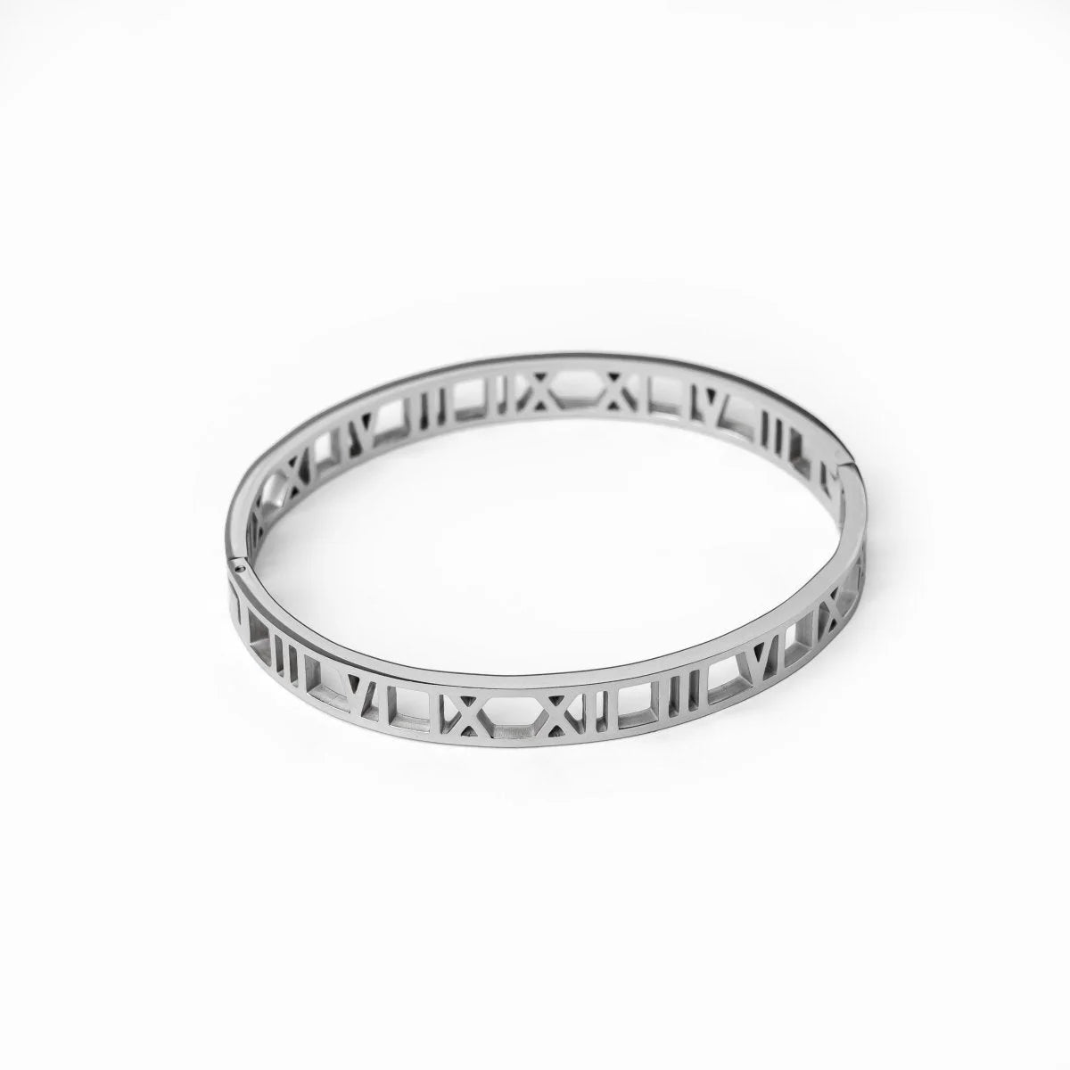 Bracelete Pure Numeral Romanos Prata Lenogue / 18cm