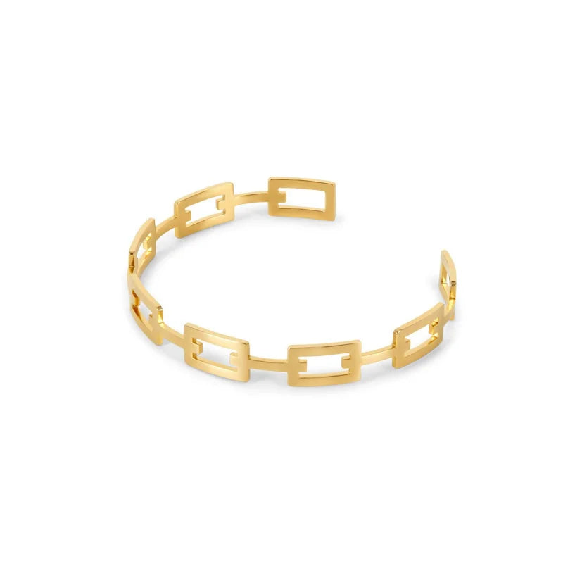 Bracelete Royal Alexandra Banhado em Ouro 18K Lenogue