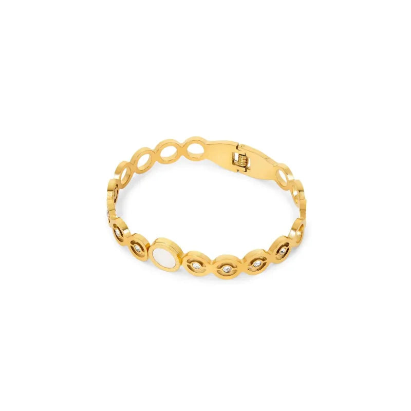 Bracelete Royal Olivia Pedra Zircônia Banhado em Ouro 18k Lenogue