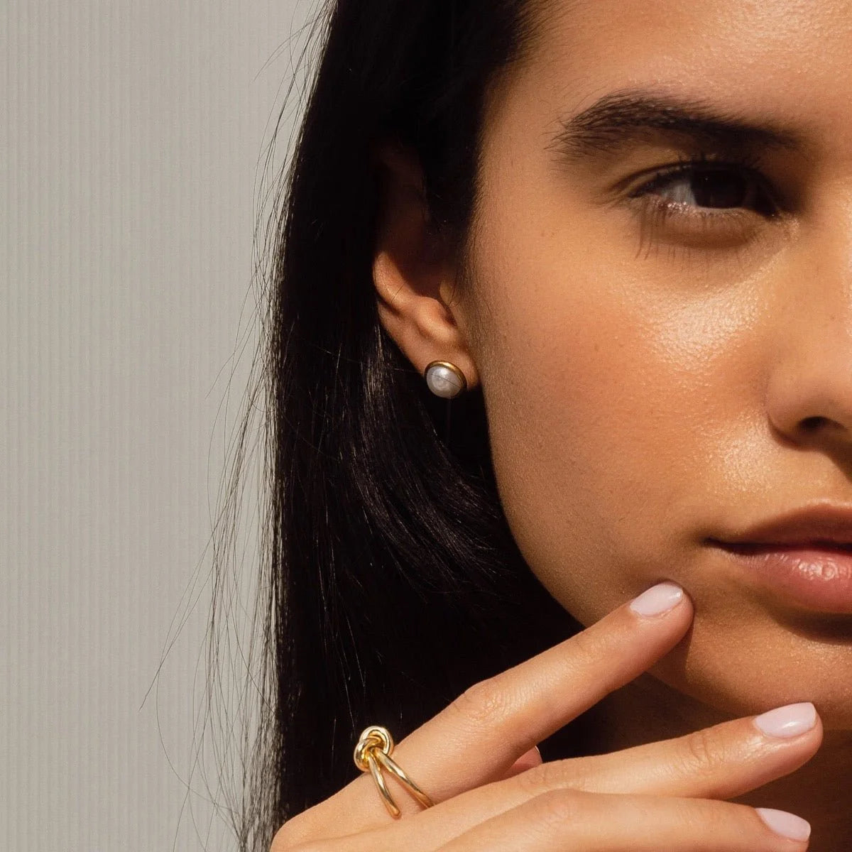 Brinco Luxurious Pérola Solitária Lenogue Ouro