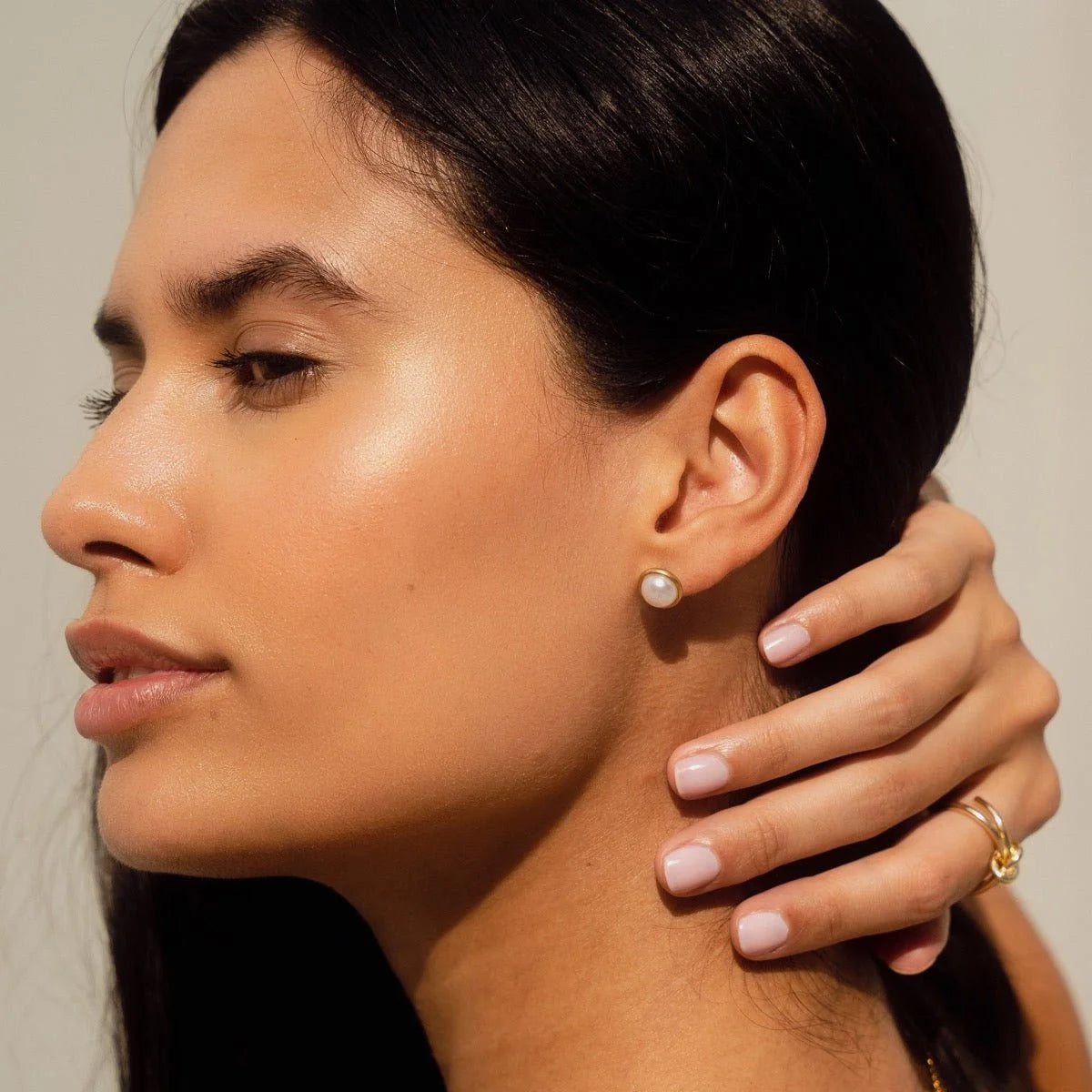 Brinco Luxurious Pérola Solitária Lenogue Ouro