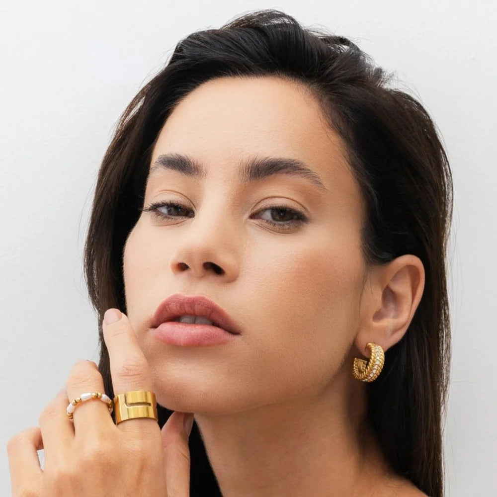 Brinco Royal de Argola Date Lenogue Ouro