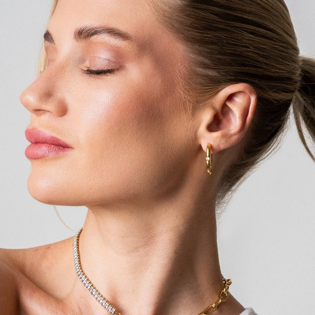 Brincos Divine de Argola Shine Lenogue Ouro