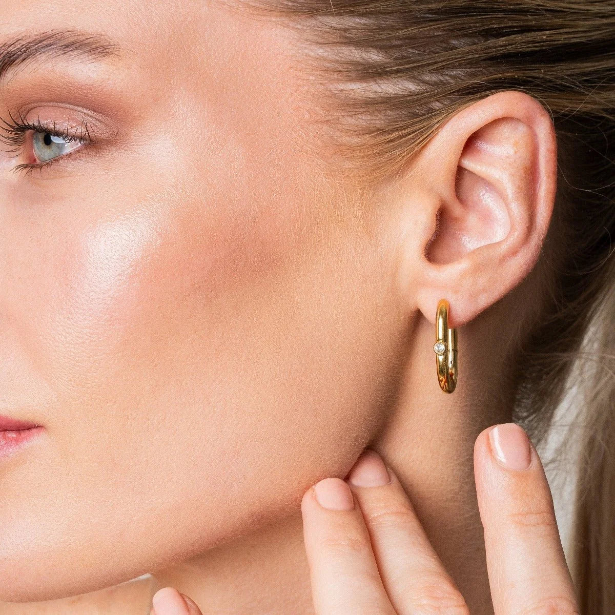 Brincos Divine de Argola Shine Lenogue Ouro