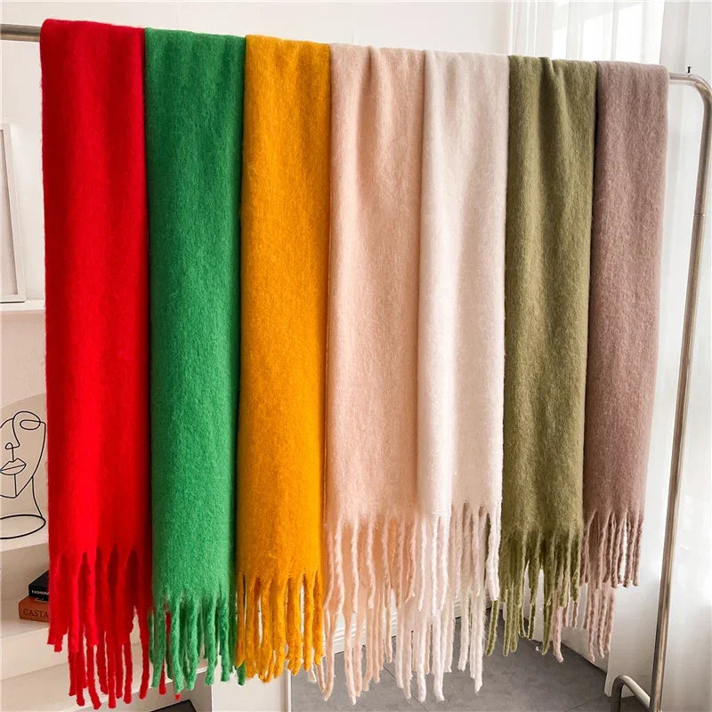 Cachecol Pashmina Toque de Cashmere para Inverno Lenogue