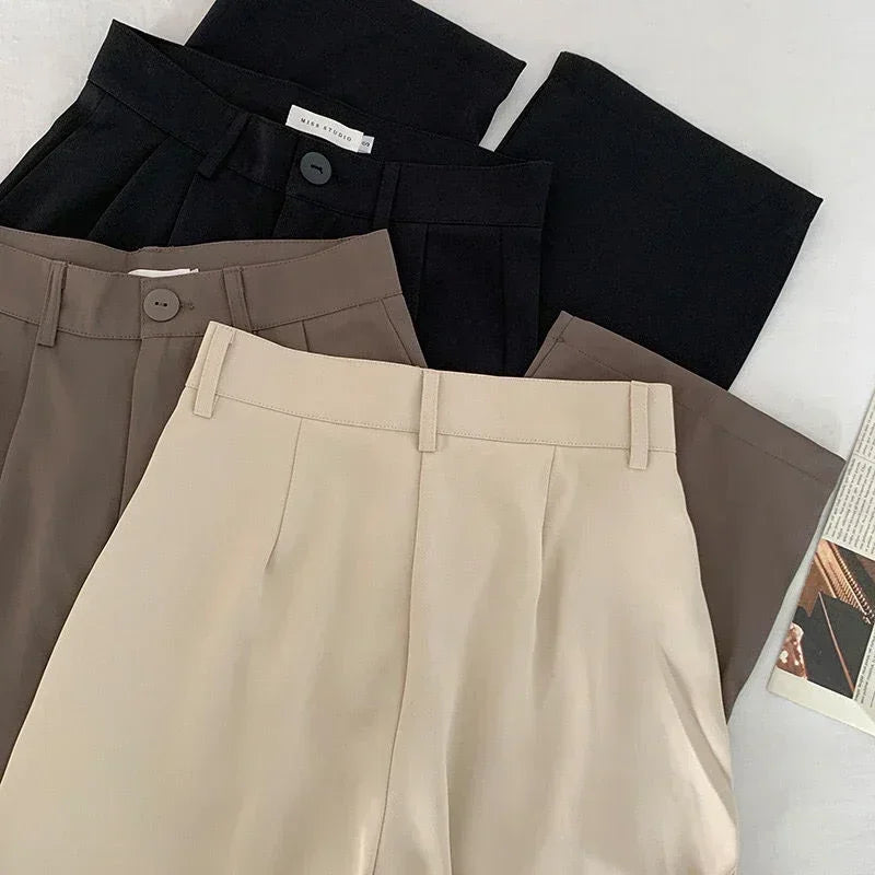 Calça de Alfaiataria Reta Cintura Alta para Escritório Lenogue