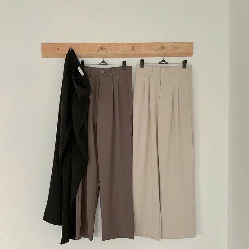 Calça de Alfaiataria Reta Cintura Alta para Escritório Lenogue