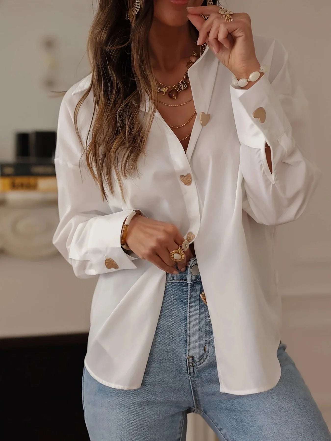 Camisa de Alfaiataria Abotoamento Frontal Lenogue