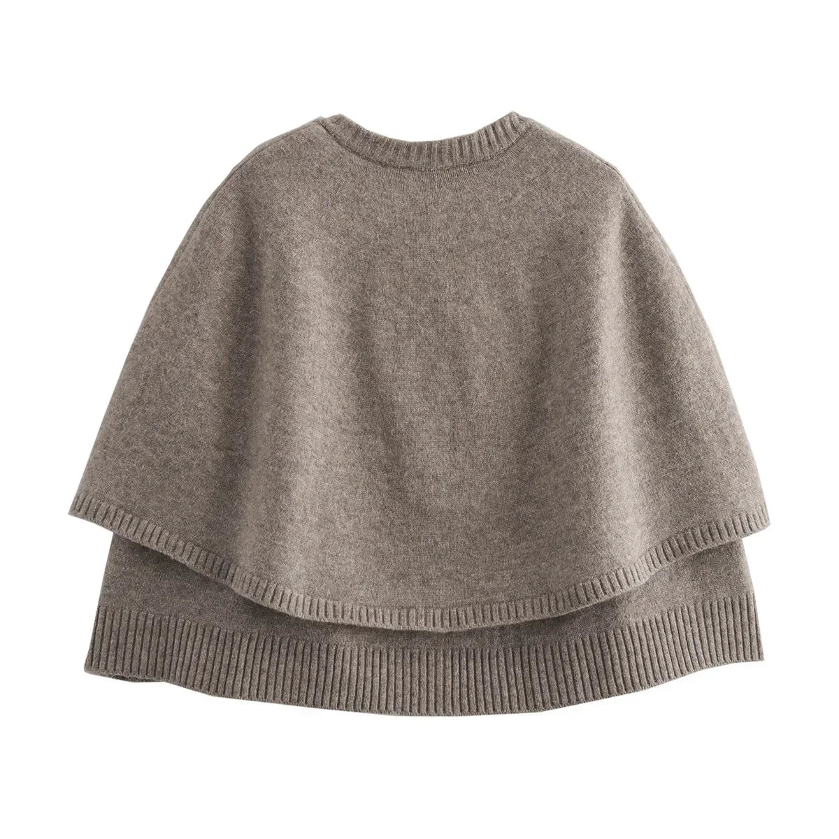 Cardigã Capa Cropped em Tricot para Casual Chic Lenogue