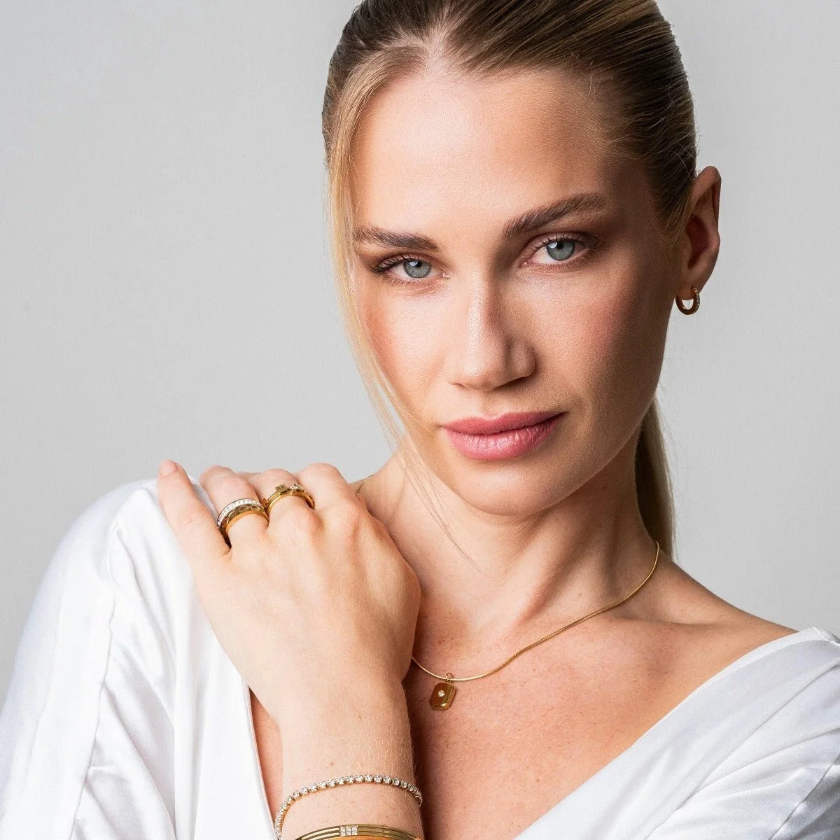 Colar Glamorous Shine Pingente Lenogue Ouro