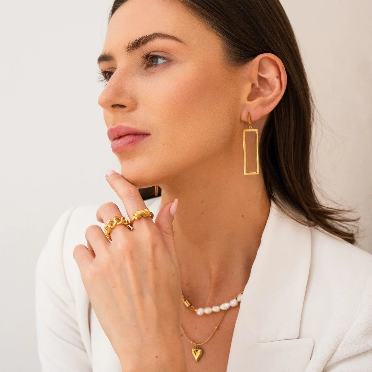 Colar Prestigious Life Love Coração Lenogue 45cm