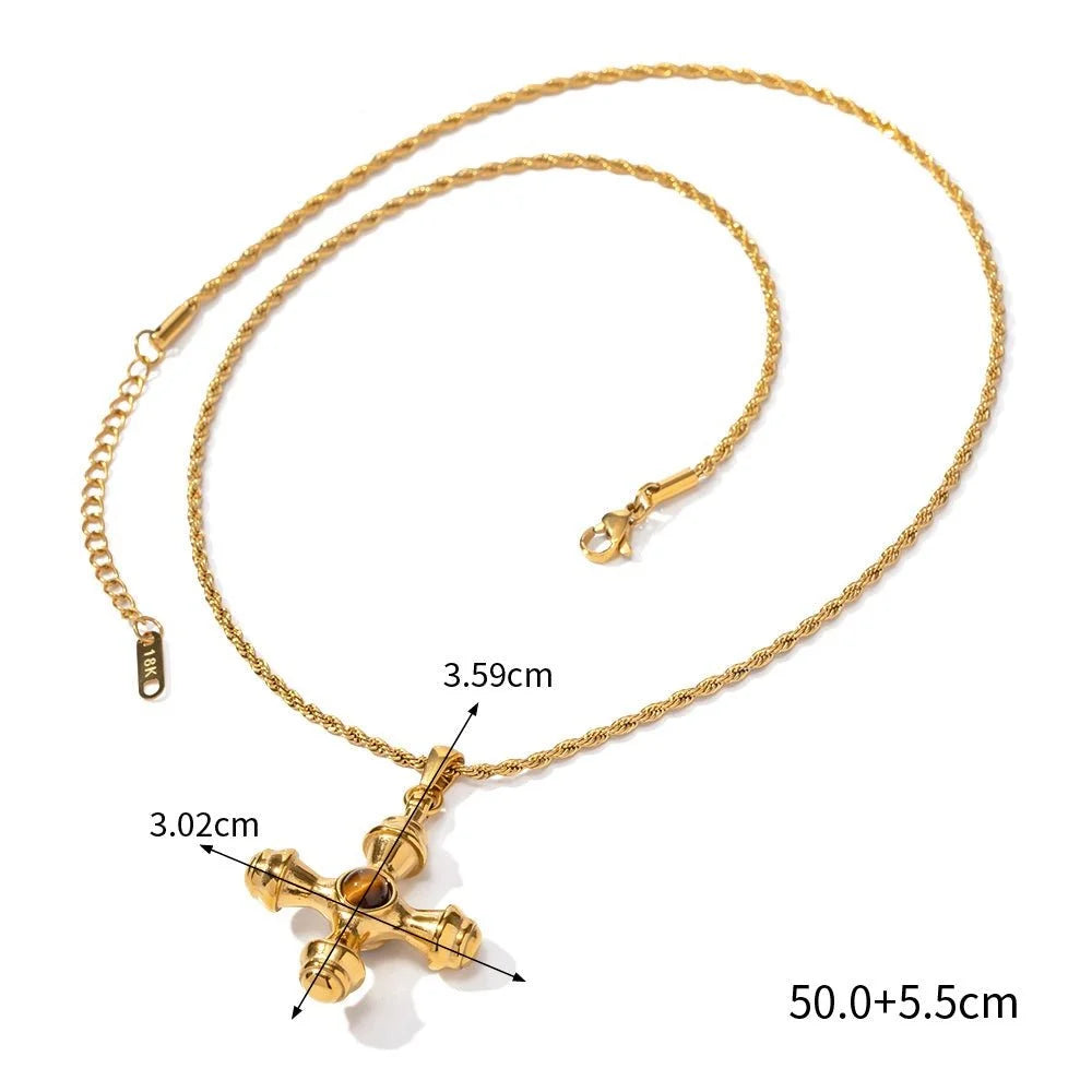 Colar Radiant Olho de Tigre Lenogue Ouro